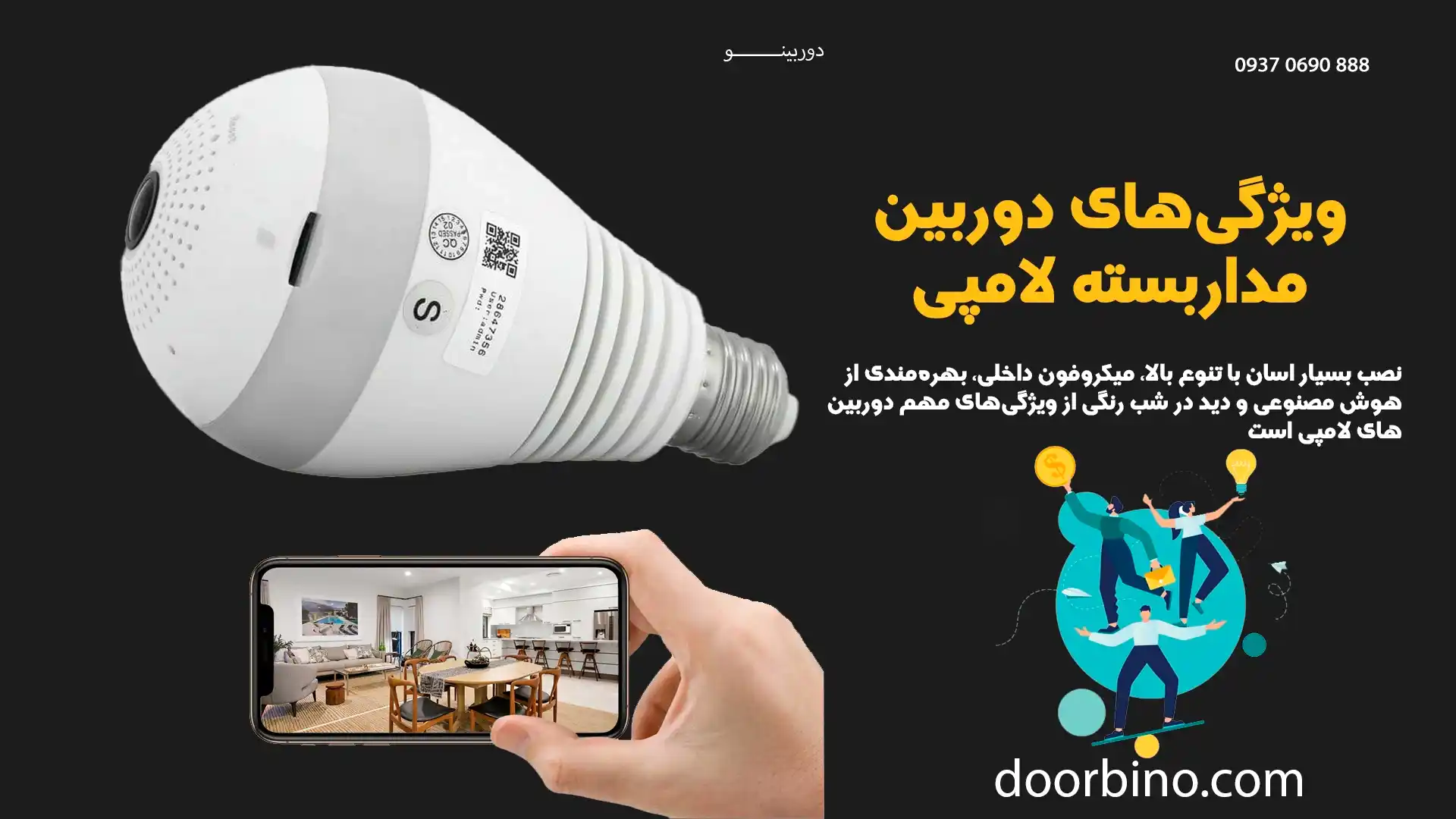 ویژگی‌های دوربین مداربسته لامپی