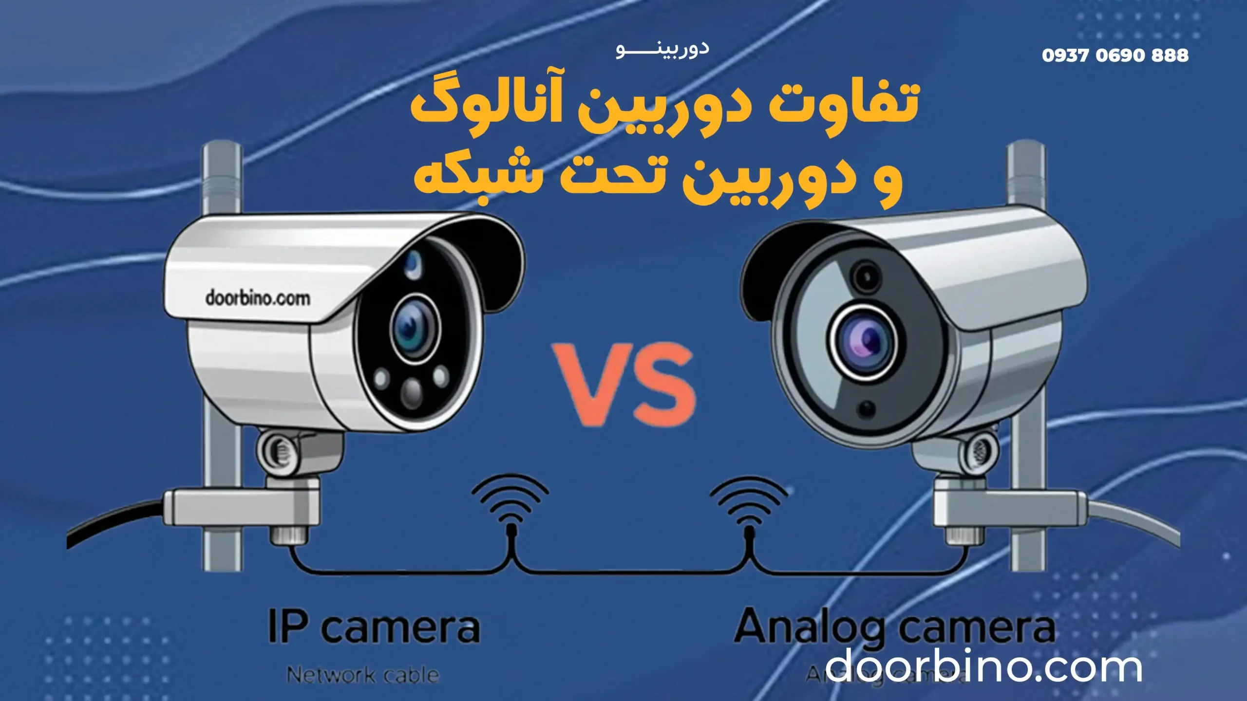 تفاوت دوربین مداربسته آنالوگ با دیجیتال و تحت شبکه